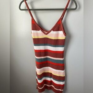 Lush knit spaghetti strap bodycon dress small